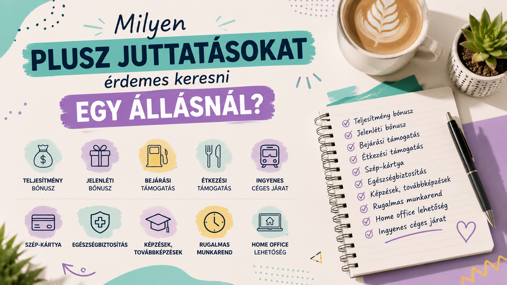 Milyen plusz juttatásokat érdemes keresni egy állásnál?