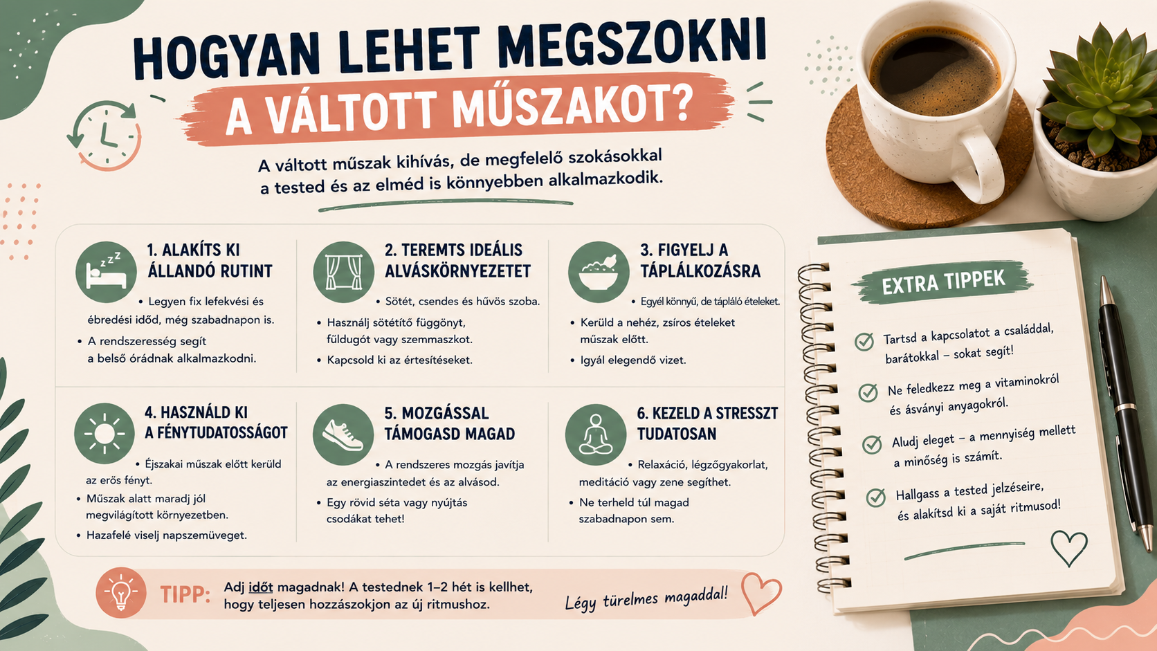 Hogyan lehet megszokni a váltott műszakot?