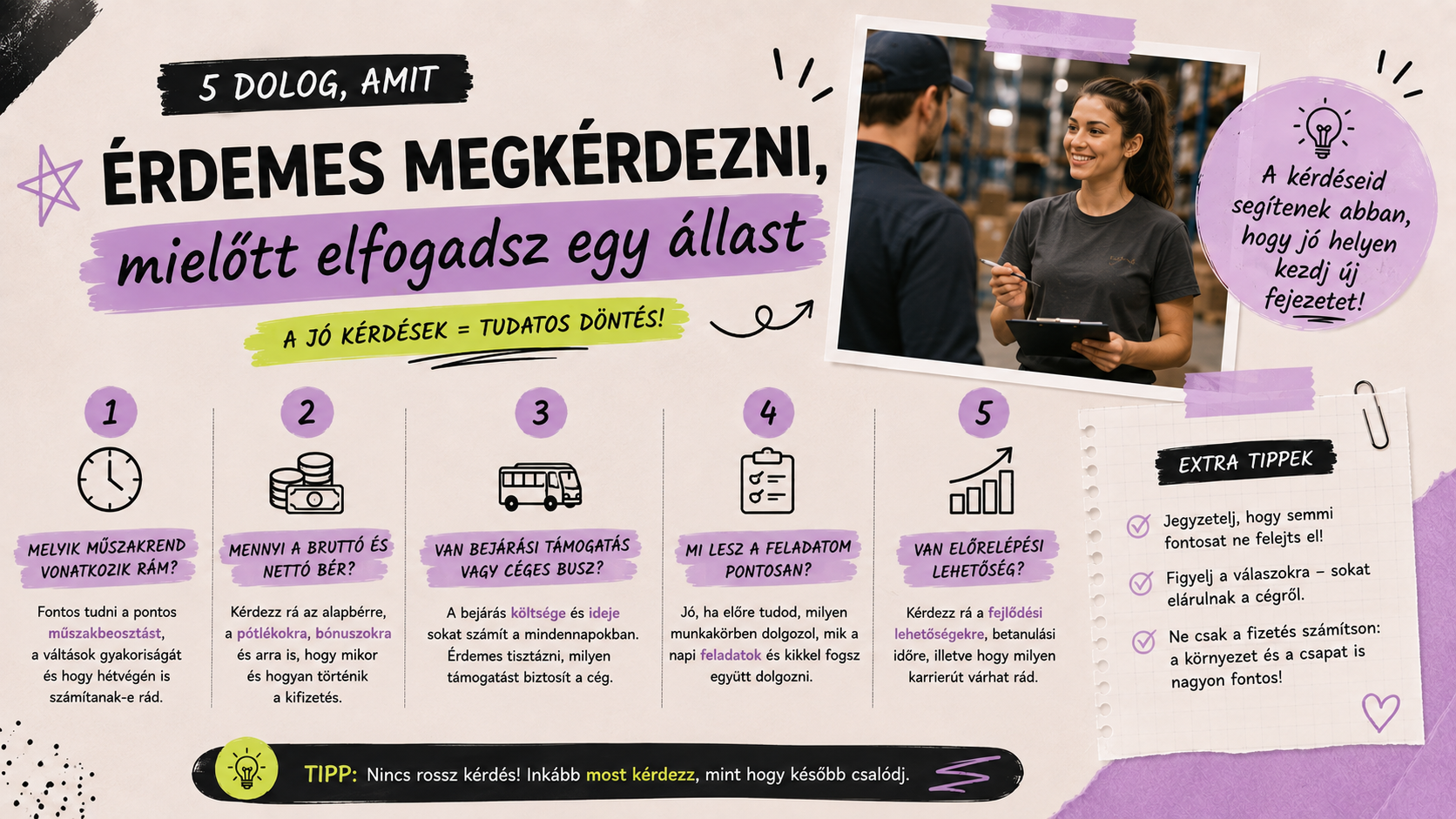5 kérdés, amit érdemes feltenned, mielőtt elfogadsz egy állást